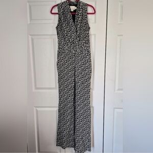 Cynthia Rowley Black and White Patterned Jumpsuit